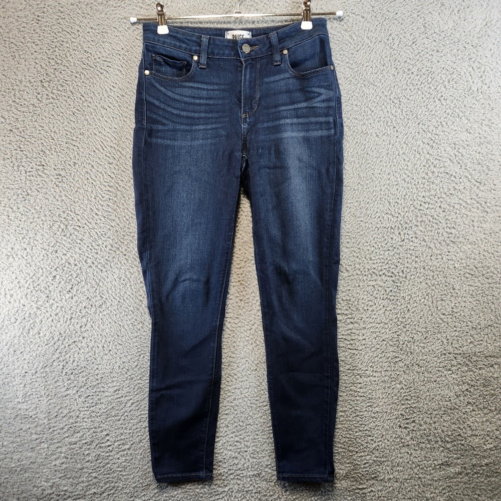 PAIGE Verdugo Ankle Jeans Womens Size 27 (Fits 27x27) Dark Wash Streetwear